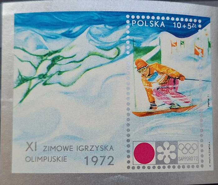 Poland 1972 Sapporo Olympic Games 1 Mint Minisheet