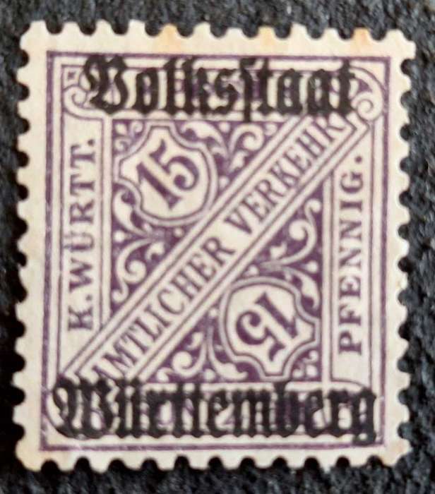 Germany Volkstaat Wurttemberg 1919 1 Unused stamp