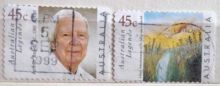 Australia 1999 Australia Day Legends: Arthur Boyd Set of 2 Used stamps