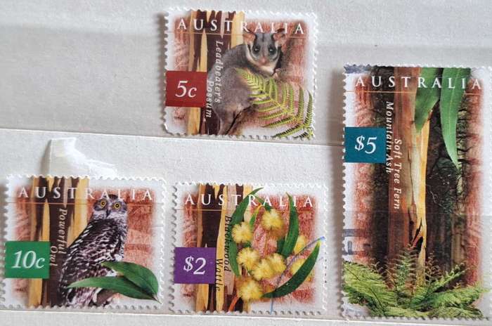 Australia 1996 Nature: Tall Forests Set of 4 Used Hinged stamps