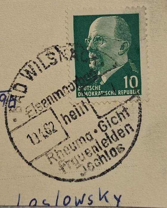 Germany 1962 Bad Wilsnack Postmark