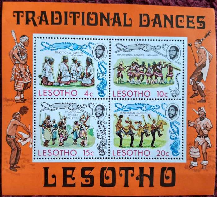 Lesotho 1975 Traditional Dances Mint Miniature Sheet