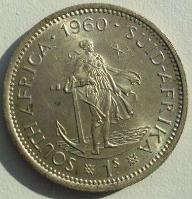 1960 1 SHILLING IN A/AU CONDITION