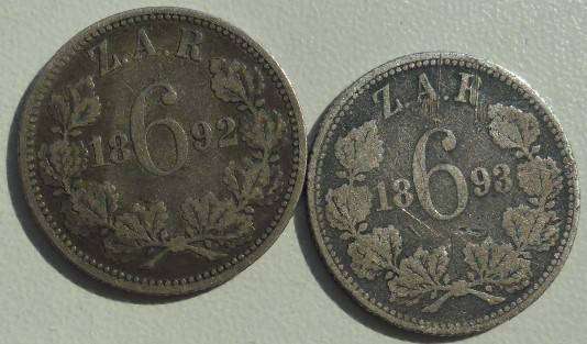 1892 PLUS 1893 6 PENCE USE AS FILLERS BOTH FOR ONE BID
