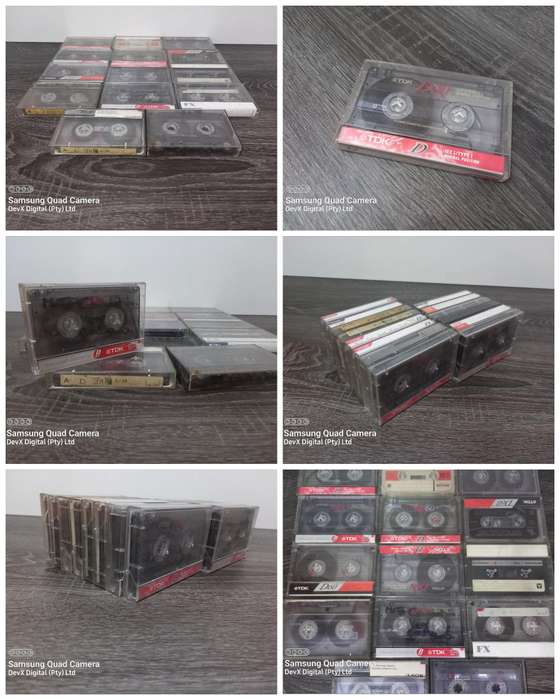 Vintage Cassette Tape Collection - 14 Tapes With Cases - Sony, TDK & Philips - Collectors Item