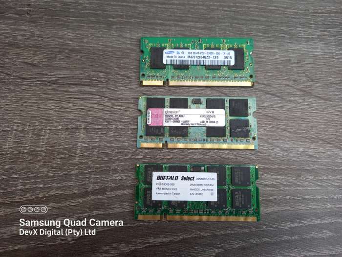 3 x 1GB DDR2 Laptop Ram Combo - All 3 Units For One Price - Verified Tested & Working