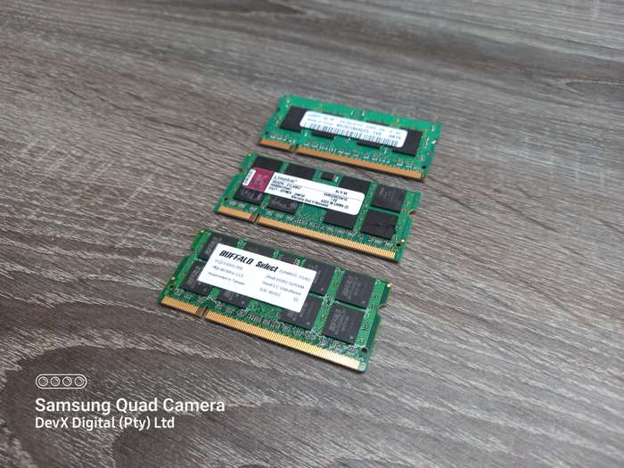 3 x 1GB DDR2 Laptop Ram Combo - All 3 Units For One Price - Verified Tested & Working