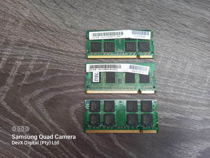 3 x 1GB DDR2 Laptop Ram Combo - All 3 Units For One Price - Verified Tested & Working