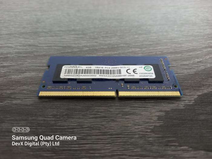 4GB DDR4 Laptop Ram - RAMAXEL PC4 - Verified Tested & Working (Sold Each)
