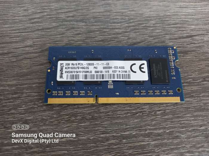 2GB DDR3 Laptop Ram - Kingston PC3 - Verified Tested & Working (Sold Each)