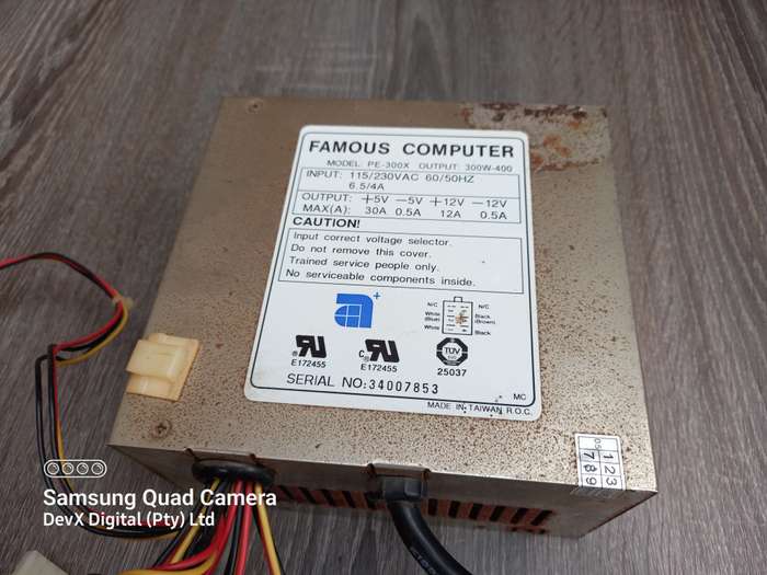 Verified Working - 300W Power Supply Specialized For 10-Bay DVD Duplicator - Built-In On/Off Switch