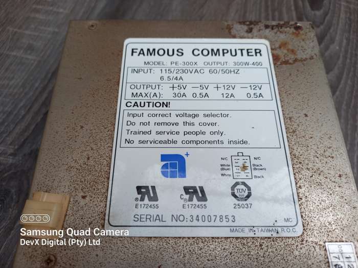 Verified Working - 300W Power Supply Specialized For 10-Bay DVD Duplicator - Built-In On/Off Switch