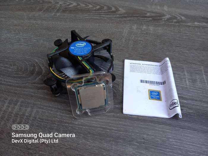 Verified Working - Intel Pentium G5420 Gold CPU Bundle - Intel CPU Cooler + Manual + Sticker