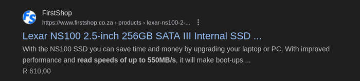 High-Speed 256GB Lexar NS100 SSD - SATA III 2.5" - Windows 10 Preinstalled - Verified Tested