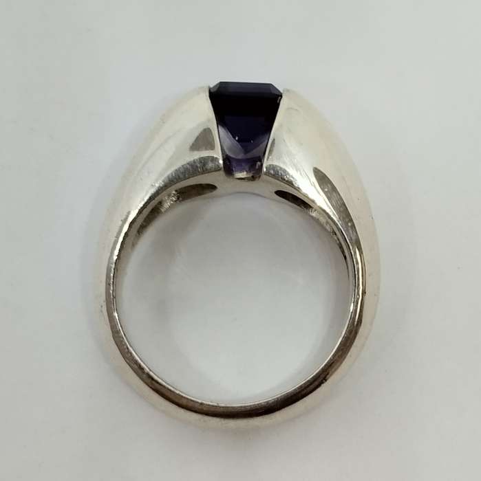 Chemley Vintage Sterling Silver Ring Set with Amethyst #S0029