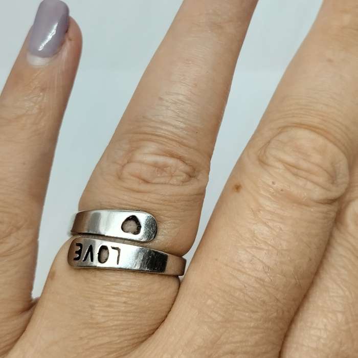 Stainless Steel Love Ring  #C0082