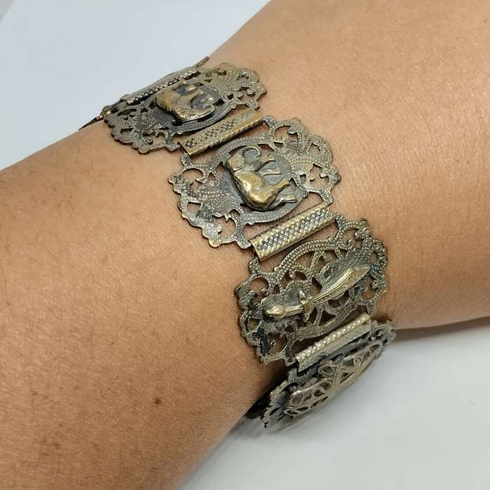 Vintage Nickel Bracelet #F0099