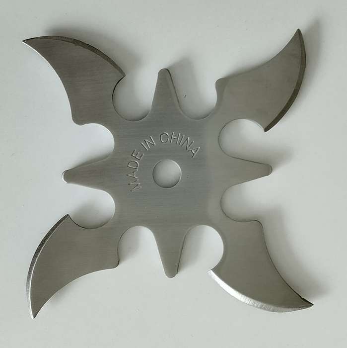 4 Point Ninja Throwing Star with Pouch #O0087