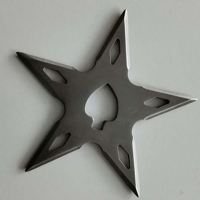 5 Point Ninja Throwing Star with Pouch #O0095