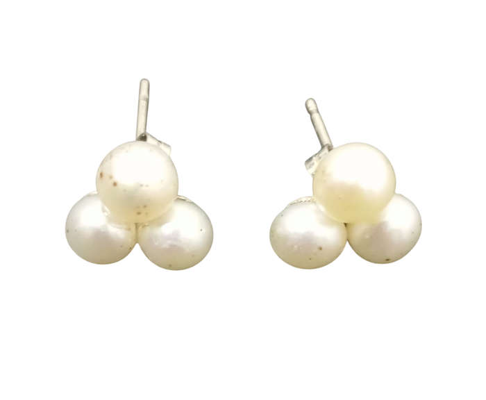 Sterling Silver Pearl Earrings