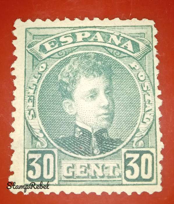 Spain stamps King Alfonso xiii MNH 1901-05
