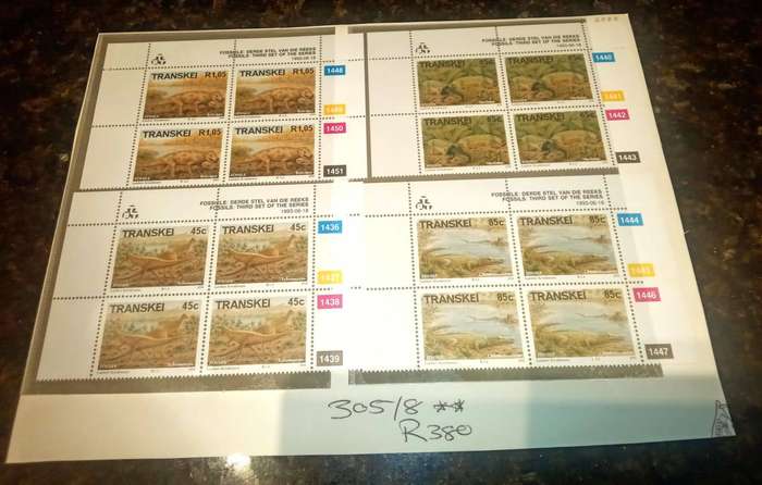 Transkei Mini sheets and Control blocks ** collection 1980/90s