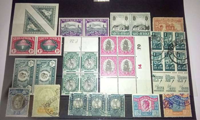Mix of Old South Africa and SWA stamps