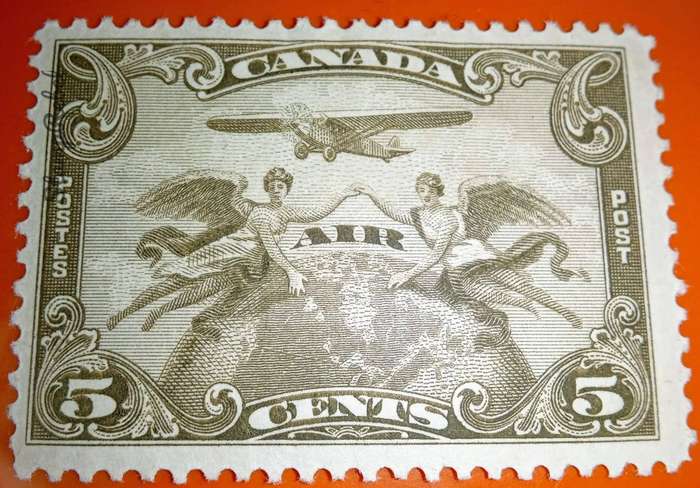 Canadian air post stamps Scott C1/3/4 1928-1932