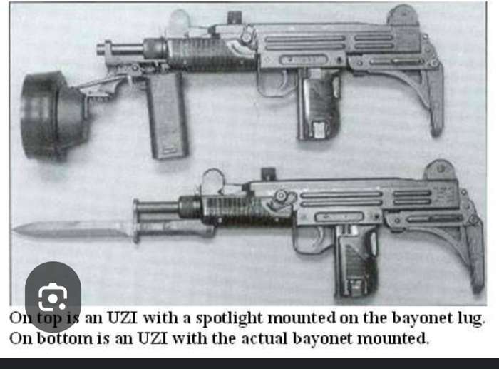 SADF UZZI Bayonet and Sheath, excellent condition