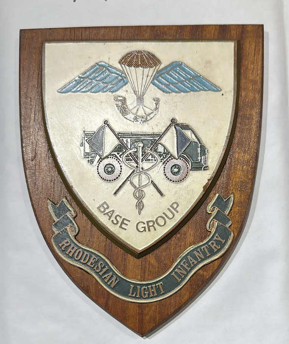 Rhodesian Plaque - RLI Rhodesian Light Infantry - Base Group