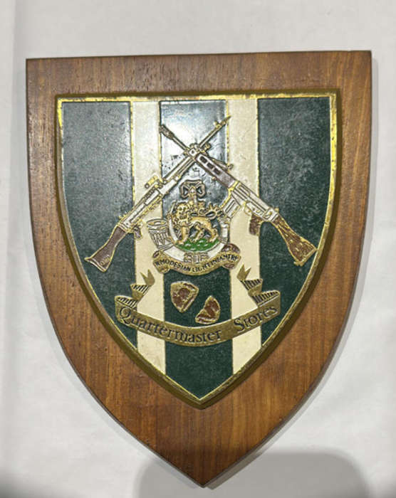 Rhodesian Plaque - RLI Rhodesian Light Infantry - Quartermaster Stores