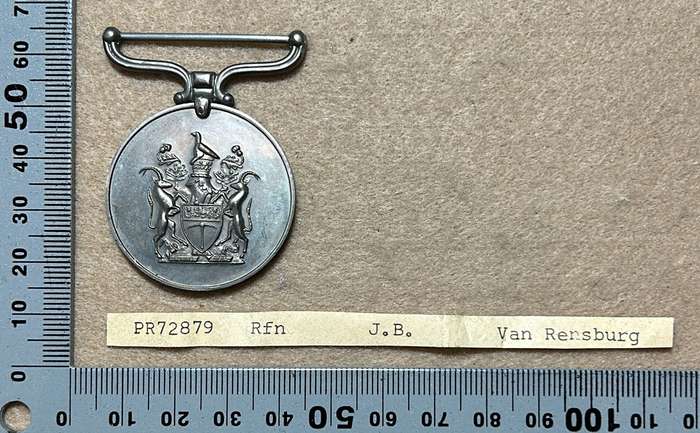 Rhodesian Air Force - GSM PR 72879 RFN J.B.VAN RENSBERG VOLUNTEER RESERVE and INDEPENDENCE MEDAL No