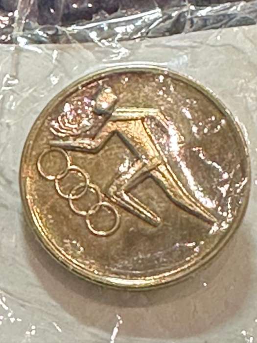 Rhodesia Badges General - RHODESIA OLYMPIC PIN - REUTELER, SALISBURY - VERY RARE