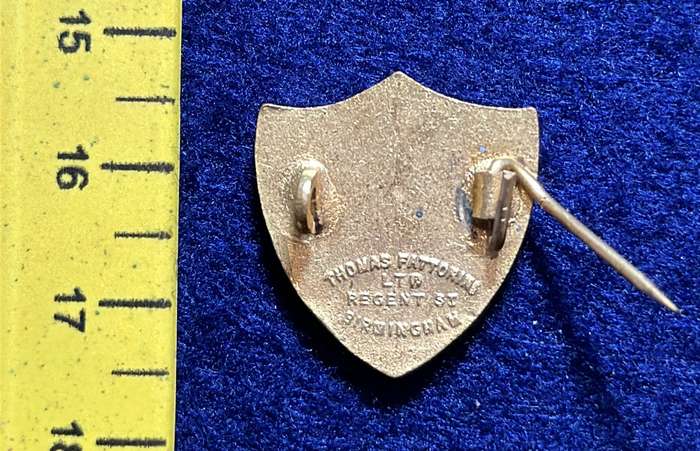 Rhodesia Badges General - W BADGE, made by THOMAS FATTORINI, BIRMINGHAM