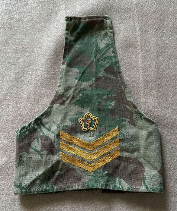 SAP SERGEANT RANK, EMBROIDERED YELLOW