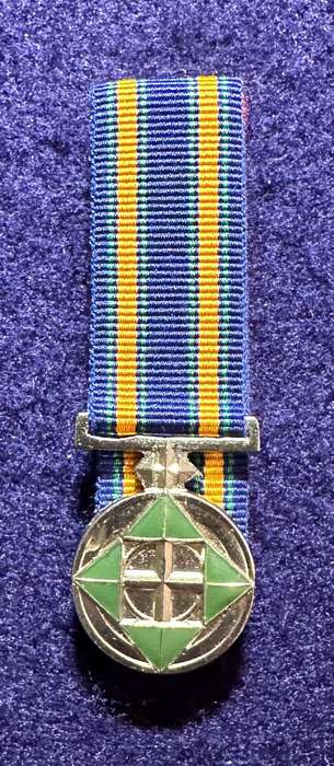 SA Military Decorations & Medals - Bophuthatswana Marumo Medal Class 2 (Silver) - Miniature