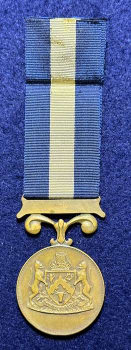 SA Military Decorations & Medals - Transkei 20 Years Service Medal - FS, No 56, Named WO Nqweniso