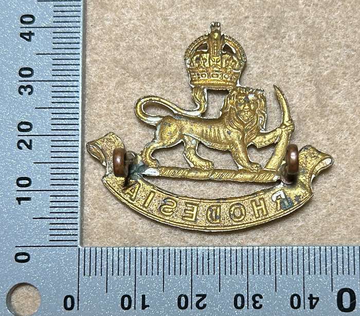 RHODESIA STAFF/ GENERAL SC - KC CAP BADGE - 1926-50