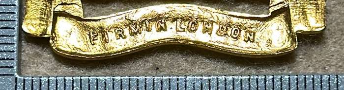 RHODESIA STAFF/ GENERAL SC - BADGE - BRASS GILT - FIRMIN LONDON - 1940-50