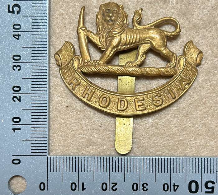 RHODESIA STAFF/ GENERAL SC - BADGE - STAMPED SHEET BRASS - 1926-40 - WIDE SLIDER