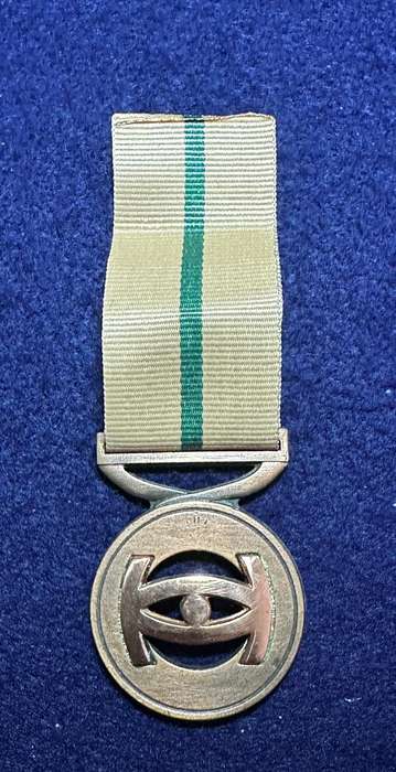 SADF/SANDF Intelligence Services Medal - Loyal Service Bronze - Full Size, Numbered 9729