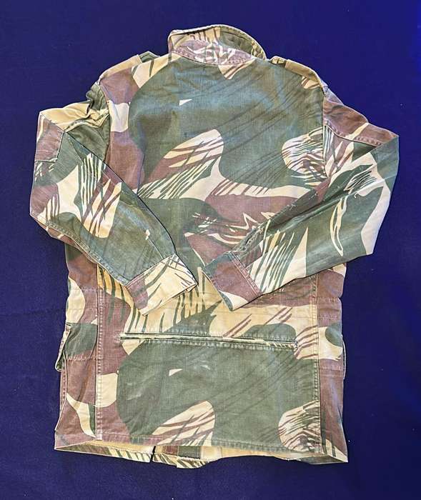 Rhodesian Camo Bushjacket - BSAP Officer Ranks (Inspector) - Elbow Padding Removed, Zipper Pocket