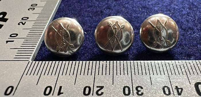 Rhodesian African Rifles Buttons (small) - Lot of 3