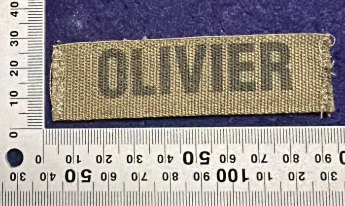 SADF - Name Tag Chest - OLIVIER