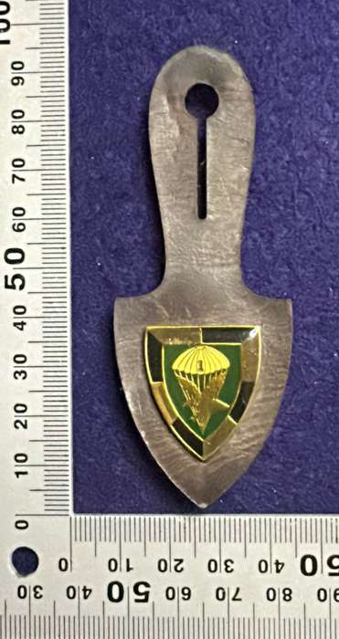 SA ARMY - 1 Parachute Battalion Fob on Leather backing - 2 pins