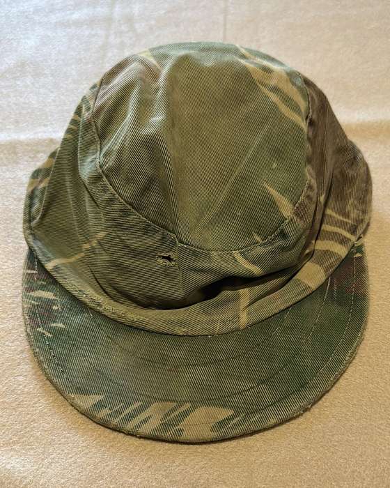Rhodesian Camouflage Hard  Peak Cap - Used Period Piece (55cm)
