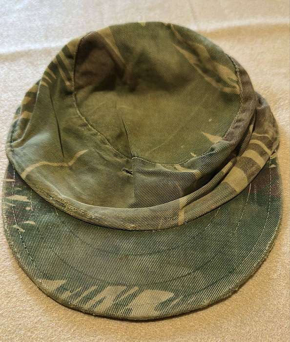 Rhodesian Camouflage Hard  Peak Cap - Used Period Piece (55cm)