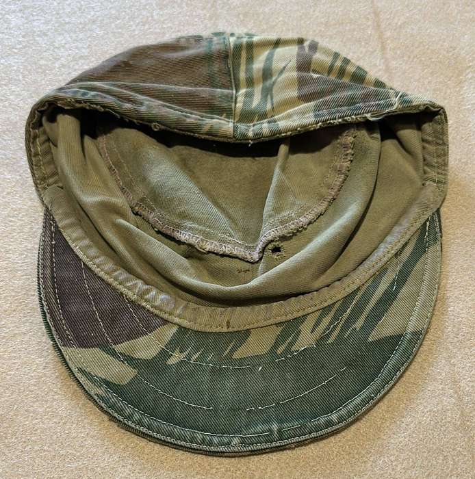 Rhodesian Camouflage Hard  Peak Cap - Used Period Piece (55cm)