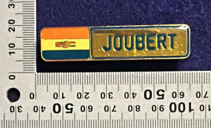 SADF/SAP - Stepouts Nametag - JOUBERT (in Blue fill)