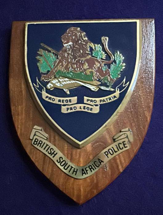 Rhodesian Plaque - BSAP
